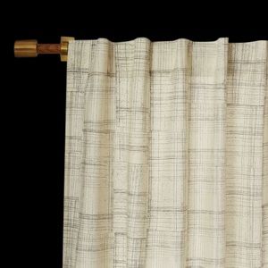 West Elm Mid-Century Cotton Canvas Etched Curtain (one panel)
